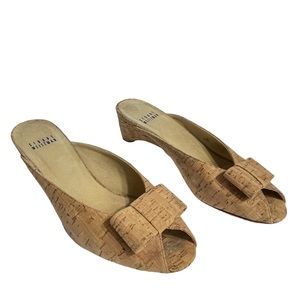 Stuart Weitzman Cork Tan Sandals